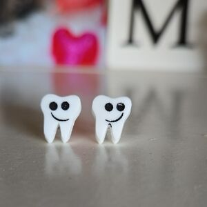 Cute Smiley Tooth Earrings